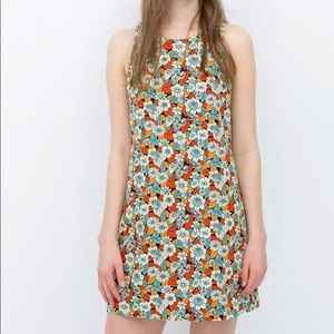 ZARA TRAFALUC FLORAL MINI DRESS
